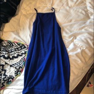 blue dress